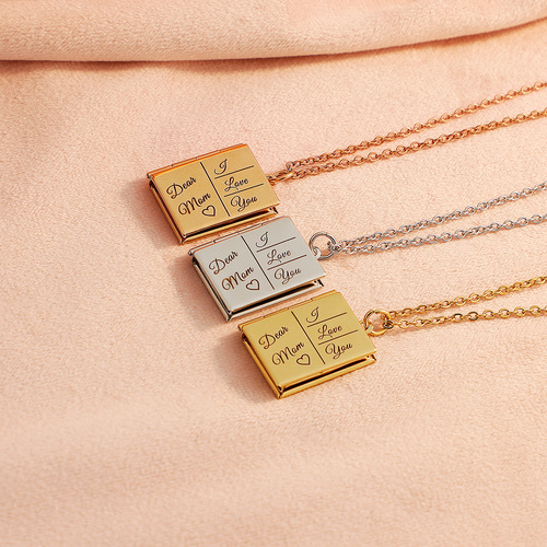 オーダーメイド】世界に1つだけのアルバムネックレス お好きな文字を