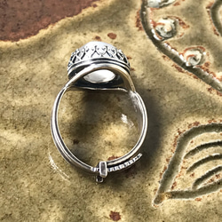キャッツアイ効果が美しい・・セレナイト ring（１０㎜・８～２２号・SV925変更可能） 18枚目の画像