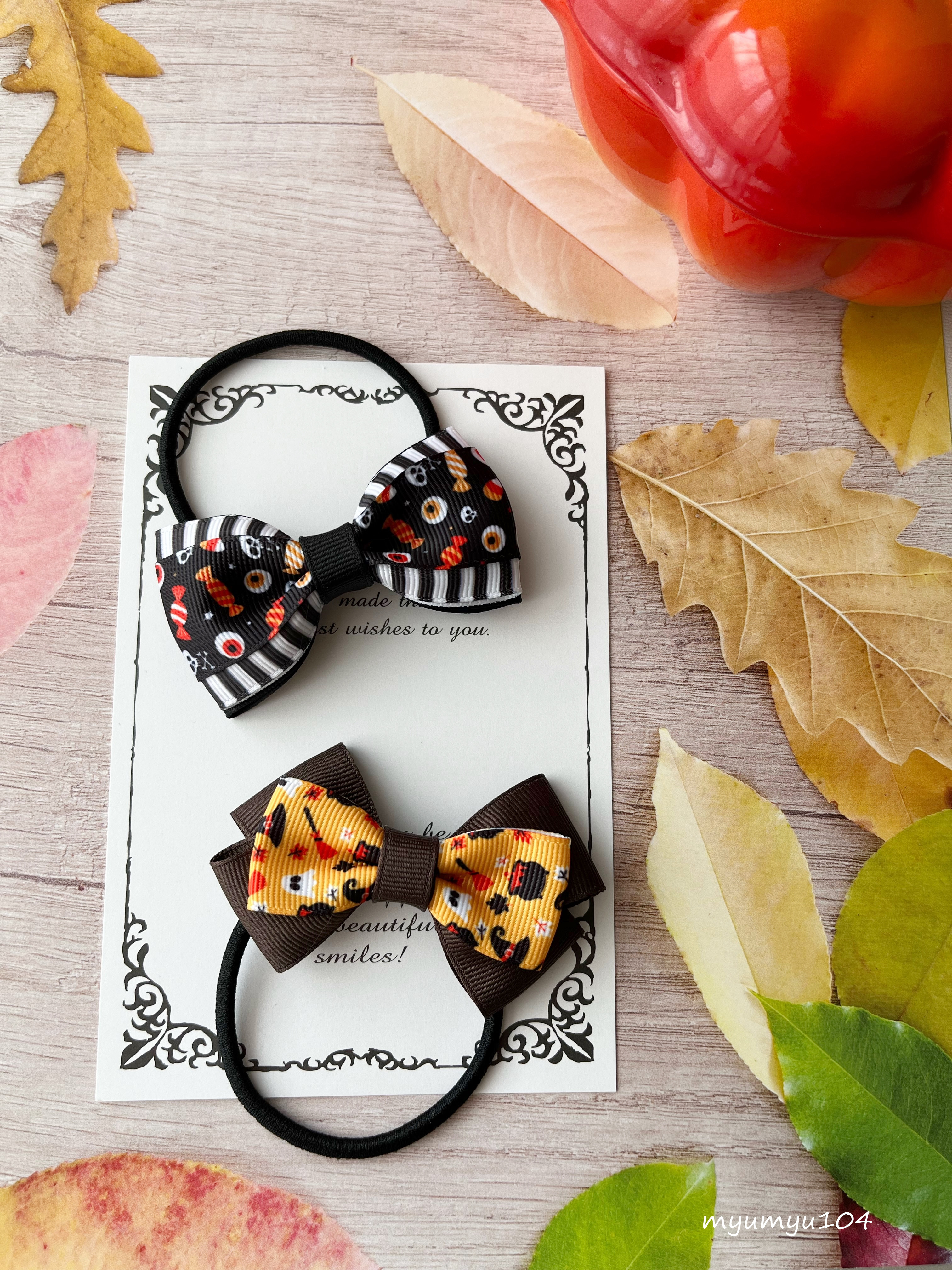 旧作 ハロウィンデザインセット ヘアゴムorカボション 旧作 ハロウィンデザインセット ヘアゴムorカボション