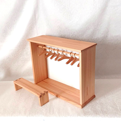 ミニチュア家具3点セット(クローゼット）