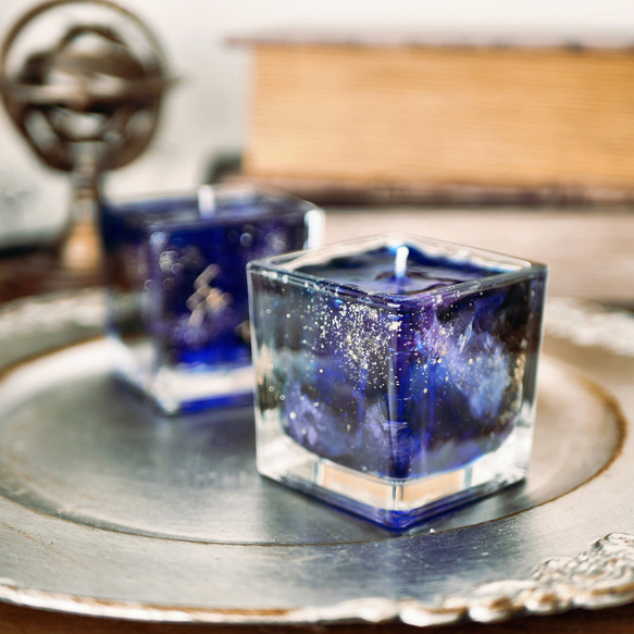 【受注制作】ふたりの星空キャンドル 3枚目の画像