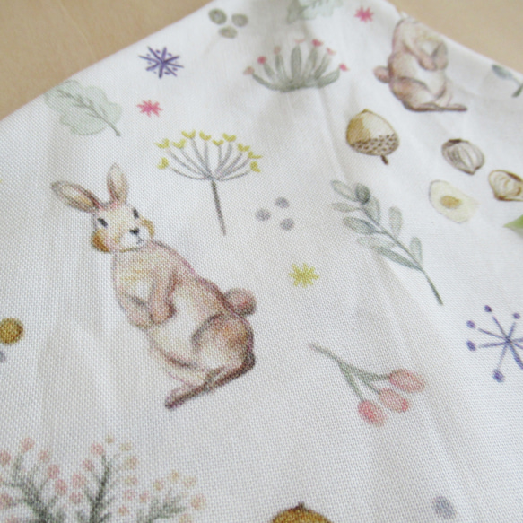 免費送貨 斯堪的納維亞風格 &amp; 天然兔子 完美尺寸 Adzuma 包 ~ 輕柔觸感 ~ 午餐袋 環保袋 第3張的照片