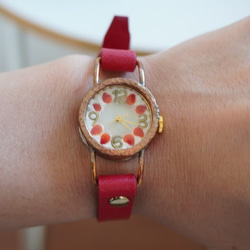 幸せな午後の苺ショートケーキ(腕時計:ベルト赤) 4枚目の画像