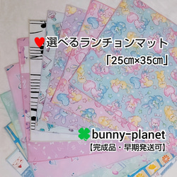 ◆送料無料【早期発送可】★25×35cm★ランチョンマット（完成品）◆オックス1枚仕立て＆巻きロック仕様 1枚目の画像