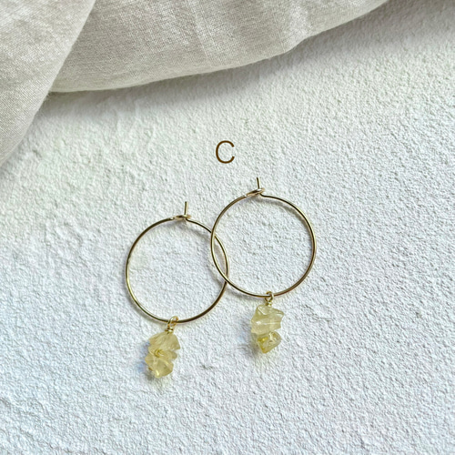天然石フープピアス ピアス(フープ) s.my 通販 14614215 天然石フープピアス ピアス(フープ) s.my 通販 14614215
