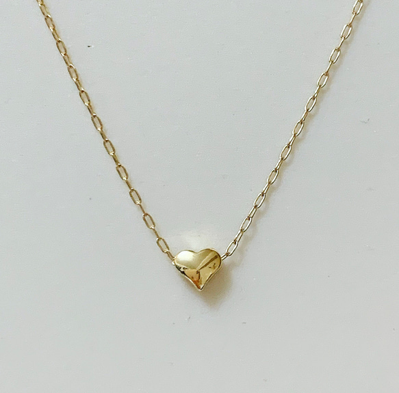 14kgf Gold Heart necklace 6枚目の画像