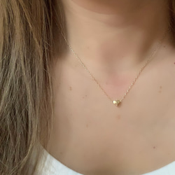 14kgf Gold Heart necklace 3枚目の画像