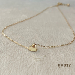 14kgf Gold Heart necklace 5枚目の画像