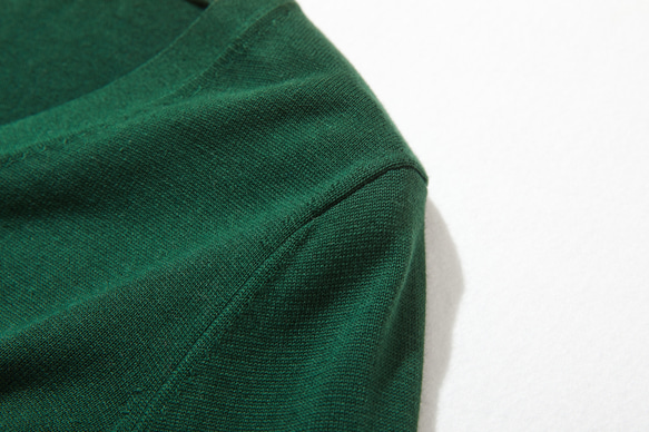 一款讓您引以為傲的產品！全年使用！ 100%純棉長袖V領開襟針織系列墨綠220902-09 第6張的照片