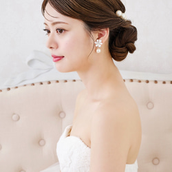 MA125 【ゼクシィ掲載】  ヘアピン ウェディング　ブライダル　ゴールド　花嫁　ヘッドアクセサリー　結婚式 2枚目の画像