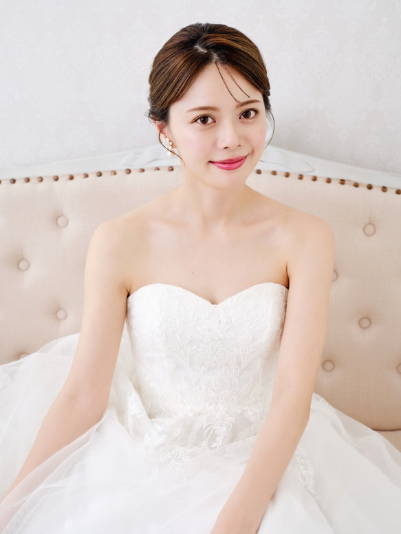 MA125 【ゼクシィ掲載】  ヘアピン ウェディング　ブライダル　ゴールド　花嫁　ヘッドアクセサリー　結婚式 4枚目の画像
