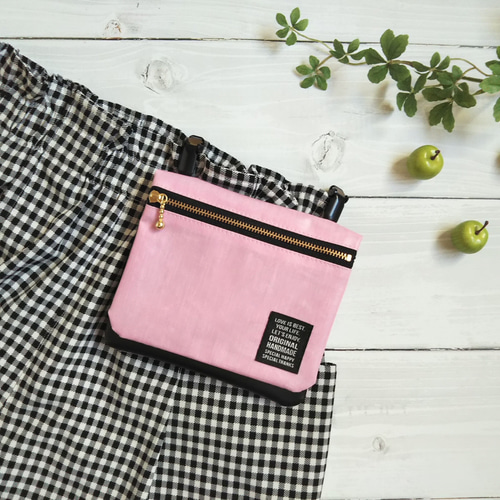 10歳からの移動ポケット＊ラミネート/4ポケット(ファスナー付き2室