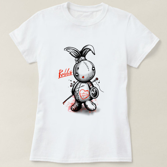 咒兔娃娃 Rabbit T-shirt 第1張的照片