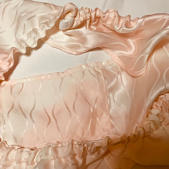 【シルク100％】(14)ぼかしピンク　正絹　リラックスショーツ　ふんどしパンツ　Ｍ〜L Lサイズ 3枚目の画像