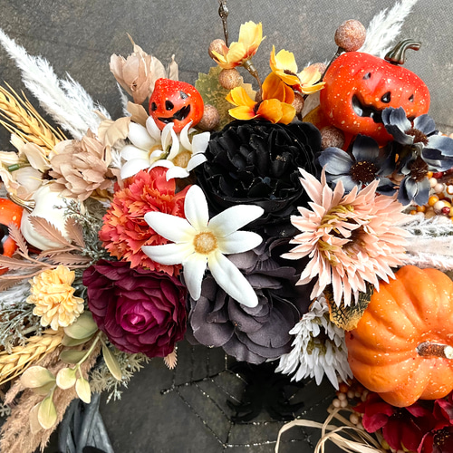 No.wreath-15468/ハロウィンリース22-(5) クモの巣42x45cm/アーティ