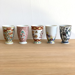 【京焼・清水焼】京都　水野春陽窯　上絵　グラス（撫子、花鳥、花、桜、唐草）＜各種限定1P＞ 3枚目の画像