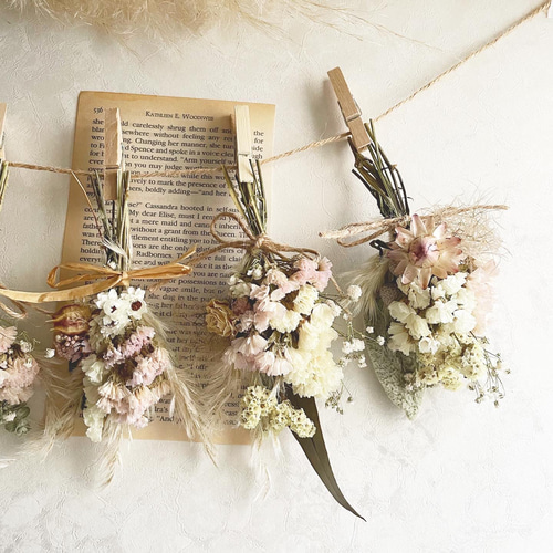 ࣪˖ ♡パンパス&スモークツリー♡ベビーカラーのドライフラワー