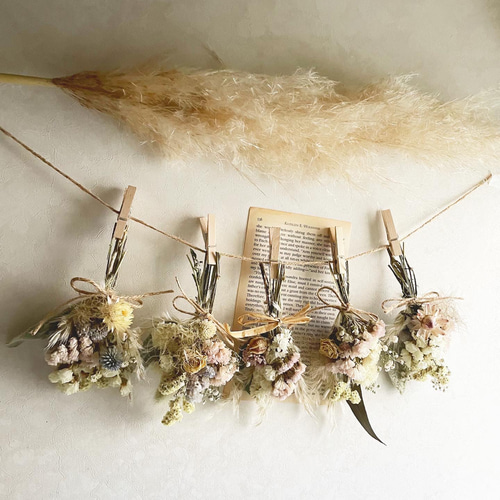 ࣪˖ ♡パンパス&スモークツリー♡ベビーカラーのドライフラワー