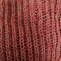 イギリスゴム編みのコットンマフラー・red系 3枚目の画像