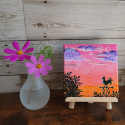 桜」六角形キャンバスSML三枚セット(ピンク) 絵画 atelier-kaza碧 通販