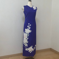 sakurako 様オーダー品】絹糸刺繍 金駒刺繍 枝梅 菊の花黒留