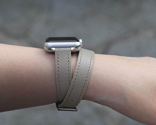 格安出品！JAM  MADEレザーリストバンド2点セット送料無料おまけ付 Genuine Leather Watchband for Apple Watch 5/4/3(44/42mm