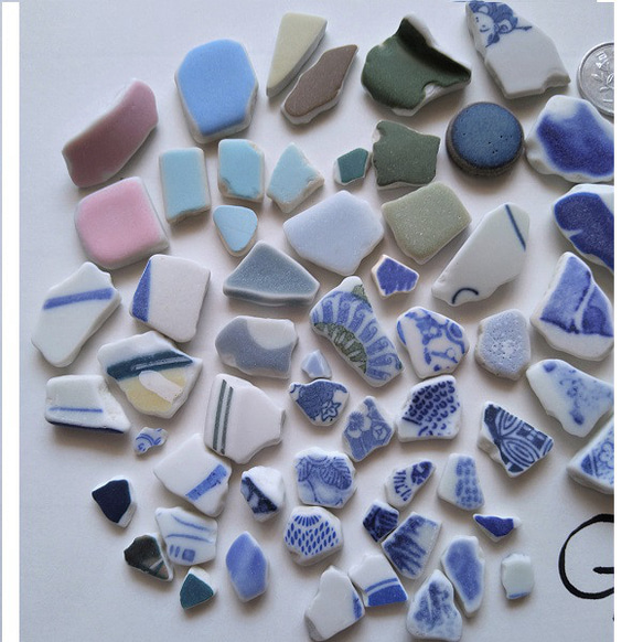 Creema限定　シー陶器Ｇ　静岡海散歩　アクセサリーパーツ、クラフト素材に 2枚目の画像
