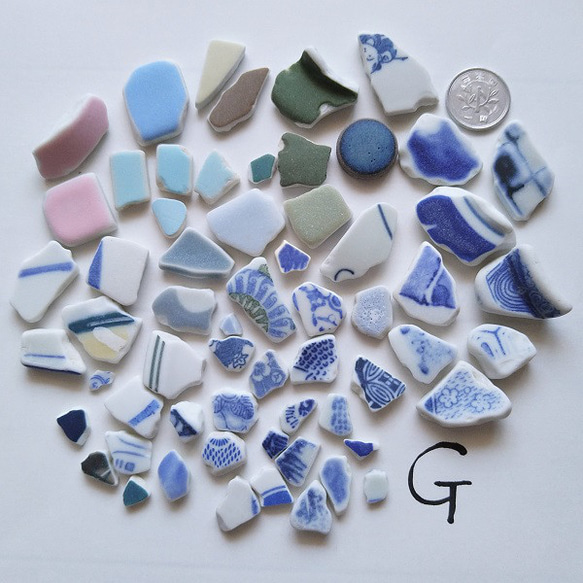 Creema限定　シー陶器Ｇ　静岡海散歩　アクセサリーパーツ、クラフト素材に 1枚目の画像