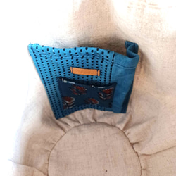 受注製作・刺し子糸の刺繍かご〈きなり〉 4枚目の画像