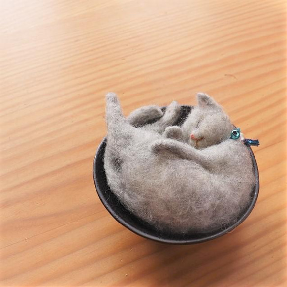 FELT様取り置き 凛様お取り置きです 羊毛フェルト 猫 もりりん。様 お