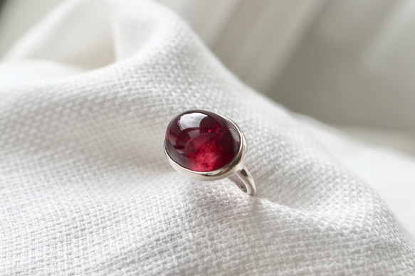 K10WG[berry風味のrubellite tourmaline]ring 5枚目の画像