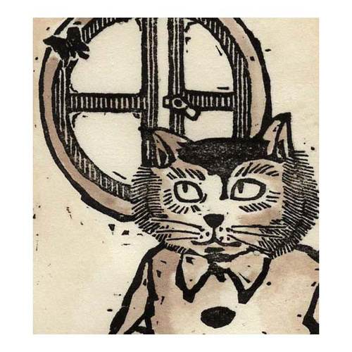 猫絵画（版画） 版画「猫と猫」 版画 takeshiro painting 通販 17773263｜Creema
