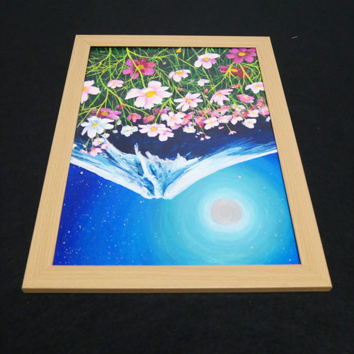 油絵 絵画 【満月のコスモスと富士山  】 油絵 絵画 【満月のコスモスと富士山 】 絵画 HR 通販