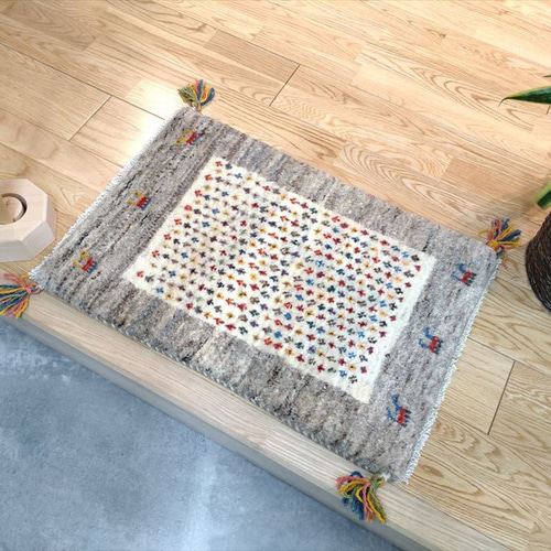 ペルシャギャッベ (ギャベ) チェアマット 40x47cm ギャッベ ラグ 玄関 ペルシャギャッベ (ギャベ) チェアマット 40x47cm ギャッベ ラグ