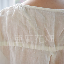 透明感 半袖 シャツ 柄 シャツ レディース 刺繍 ブラウス 手作り t シャツ 白 シャツ 襟付き シャツ 7枚目の画像