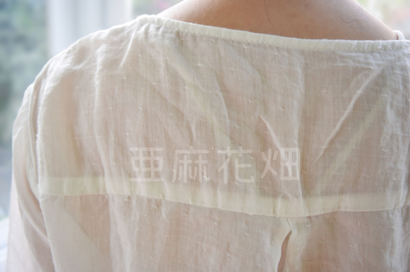 透明感 半袖 シャツ 柄 シャツ レディース 刺繍 ブラウス 手作り t シャツ 白 シャツ 襟付き シャツ 7枚目の画像