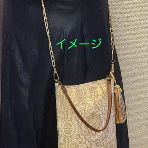 和風模様、シルク着物帯のスマホポーチ、ショルダー2waysバッグ シルク着物帯の2waysスマホショルダーバッグ ショルダーバッグ