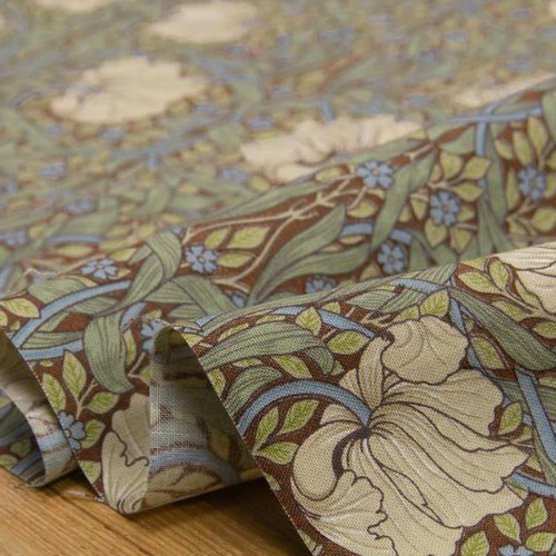 ウィリアムモリス ティッシュカバー ピンパーネル ブラウンベージュ