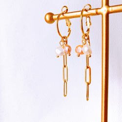 着せ替えチャームアレンジ自在/ アメジストフープピアスorフープイヤリング　10way以上アレンジ可能 7枚目の画像