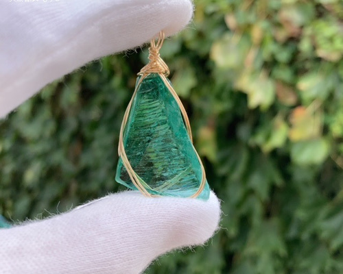 14kgf】アンダラクリスタル ブルーグリーン エメラルドシフト ＊透明性