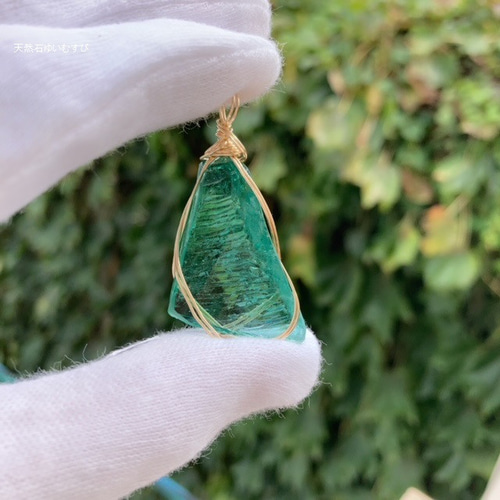 14kgf】アンダラクリスタル ブルーグリーン エメラルドシフト ＊透明性