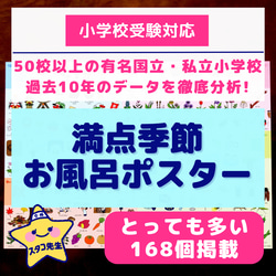 季節のお勉強 小学校受験　幼児教育　お風呂ポスター 1枚目の画像