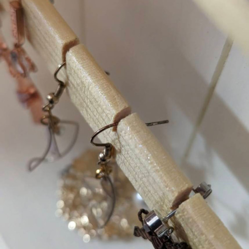 たくさん収納出来る壁掛けアクセサリーケース(ミラー付き) 壁掛け