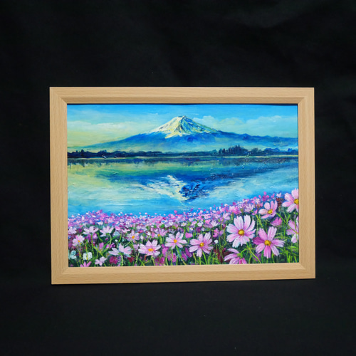 油絵 油彩 油彩画 絵 絵画 絵【湖畔の朝の詩】 絵画 HR 通販