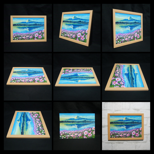 油絵 油彩 油彩画 絵 絵画 絵【湖畔の朝の詩】 絵画 HR 通販