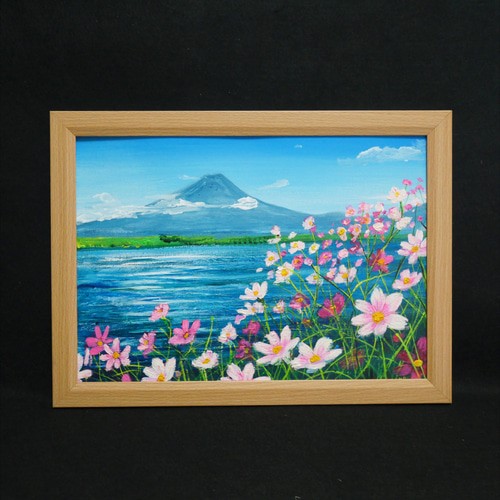 油絵 絵画 シロツメクサの花畑【A3】 - arashi1783 - BOOTH