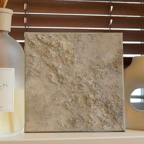 lunar surface 20×20cm キャンバスアート テクスチャーアート