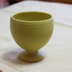 苅安色のフリーカップ (ゴブレット・ワインカップ) 1枚目の画像