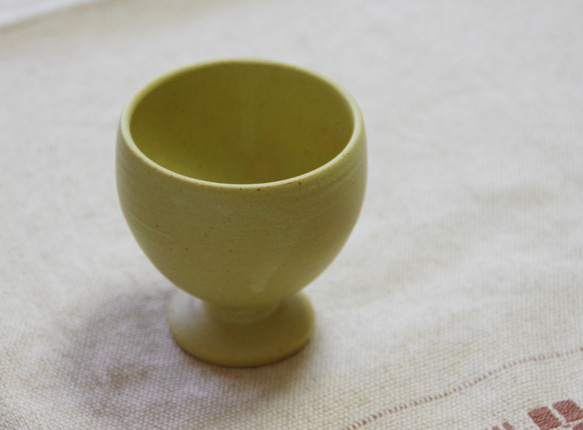 苅安色のフリーカップ (ゴブレット・ワインカップ) 3枚目の画像