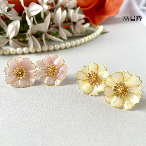 ✨大切にして✨①イヤリング価格となっております 痛くないイヤリング 日本製金具 金属アレルギー対応 軽い入学式 卒業式